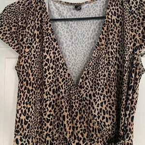 H&M leopard print dress
